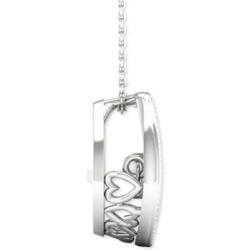 Twinkling Natural Diamond Star Horseshoe 18" Pendant Necklace(1/5 CTTW) 10k Gold - Picture 15 of 15